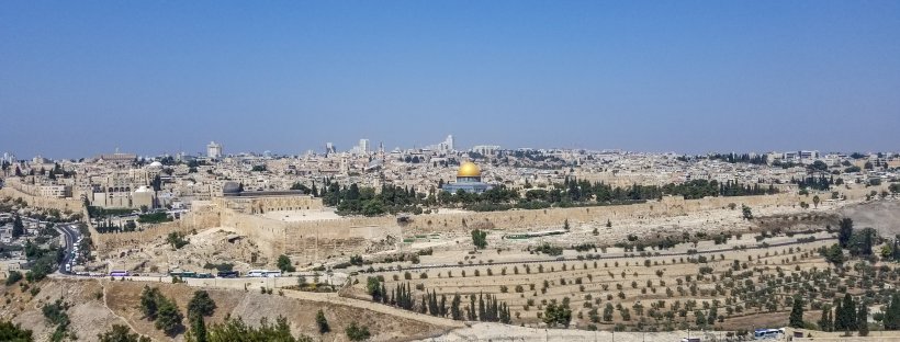 View of Jerusalem from the Mount of Olives Israel